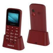  Мобильный телефон Maxvi B100ds wine red 