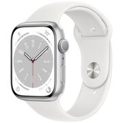  Часы Apple Watch S8 45mm ML Silver Aluminium Case/White Sport Band MP6Q3LL/A A2771 194253250784 