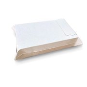  Конверт почтовый из картона 295 х 375 мм, прямой клапан, 400 г/м2, отрывная лента, белый (9165727) 