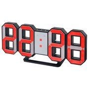  Часы-будильник Perfeo LED Luminous, черный корпус / красная подсветка (PF-663) 