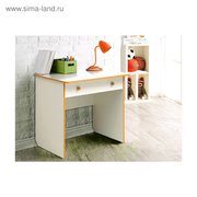  Стол компьютерный №7, 800 × 580 × 750 мм, лдсп, цвет белый / оранжевый (5092959) 