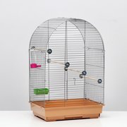  Клетка для птиц "Пижон" №101, хром , укомплектованная, 41 х 30 х 65 см, бежевая (6705644) 