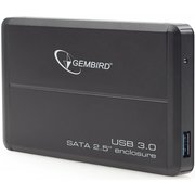  Корпус для HDD/SSD 2.5" SATA3 USB3.0 Gembird EE2-U3S-2, Black, алюминиевый 