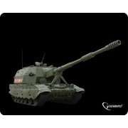  Коврик Gembird MP-GAME3 Black, рисунок: танк-3, материал: ткань + вспененная резина, 250*200*3мм 