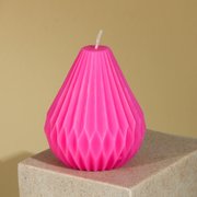  Свеча формовая "Оригами", розовая (7743461) 