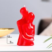  Свеча фигурная "Влюбленные", 12 см, красная (7322784) 