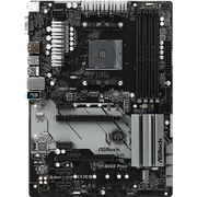  Материнская плата ASRock sAM4: B450 PRO4 [sAM4, B450, 4*DDR4, 2*PCIEx16, 4*PCIEx1, 6*Sata3, 2*M.2, 4*USB3, HDMI, DVI, DP, ATX] 
