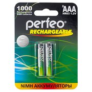 Аккумулятор Perfeo AAA1000mAh/2BL 