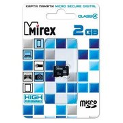 Карта памяти Mirex microSD 2GB (13612-MCROSD02) 