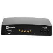  Ресивер DVB-T2 HARPER HDT2-1511 черный DVB-T, DVB-T2 