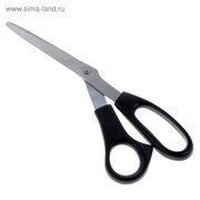  Ножницы Dolce, 22 см, пластиковые ручки, чёрные (499632) 