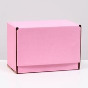  Коробка самосборная, розовая, 26,5 х 16,5 х 19 см (7610339) 
