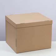  Коробка складная, крышка-дно, бурая, 38 х 33 х 30 см (7861924) 