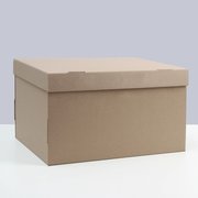  Коробка складная, крышка-дно, бурая, 35 х 25 х 20 см (7861928) 