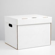 Коробка для хранения, белая, 40 х 34 х 30 см (5094812) 