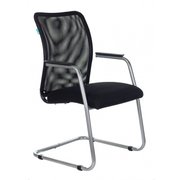  Кресло Бюрократ CH-599AV/TW-11 на полозьях черный TW-01 сиденье черный TW-11 