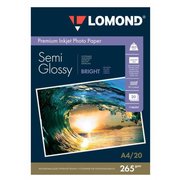  Фотобумага Lomond 1106301 A4/260г/м2/20л./белый полуглянцевое для струйной печати 