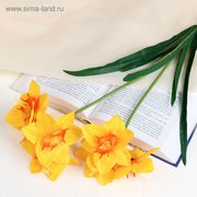  Цветы искусственные "Нарцисс" 60 см, жёлтый (1206468) 