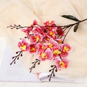  Цветы искусственные "Орхидея фаленопсис" 8х80 см, розовый (4301701) 