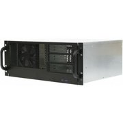  Серверный корпус Procase RM438-B-0 4U server case,3x5.25+8HDD,черный,без блока питания,глубина 380мм, MB ATX 12"x9.6" 