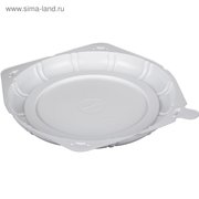  Контейнер для торта Т-226Д, круглый, цвет белый, размер 23 х 23 х 2 см (2433510) 