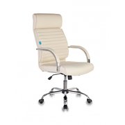  Кресло руководителя Бюрократ T-8010SL/IVORY слоновая кость искусственная кожа крестовина хром 