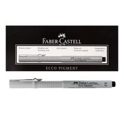  Ручка капиллярная для черчения и рисования Faber-Castell линер Ecco Pigment 0.4 мм, пигментная, черный 166499 (2308317) 