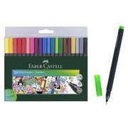  Набор ручек капиллярных 20 цветов Faber-Castell GRIP 0.4 мм, в пластиковом футляре (2308310) 