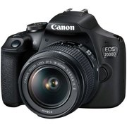  Зеркальный фотоаппарат Canon EOS 2000D черный 24.1Mpix 18-55mm f/3.5-5.6 III 3" 1080p Full HD SDXC Li-ion (с объективом) 