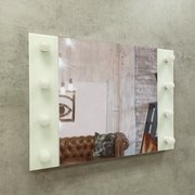  Зеркало «Этюд», гримёрное, настенное, 8 лампочек, 80х60 см (3986060) 
