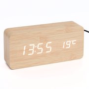  Настольные электронные часы "Цифра-Т", термометр, белая индикация (7533426) 