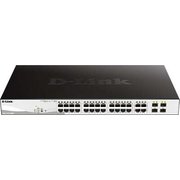  Коммутатор D-Link DGS-1210-28MP 28G 24PoE+ 370W настраиваемый 