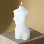 Свеча интерьерная "Женское тело", белая, 9,5 х 4 см (9341651) 