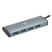 Разветвитель USB-C Digma HUB-3U3.0С-UC-G 4порт. серый 