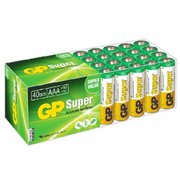  Батарейка GP LR03, AAA, Super Alkaline, щелочная (GP 24A-B40) коробка 40 шт 