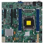  Материнская плата SuperMicro MBD-X11SRM-F-O Soc-2066 iC422 mATX 4xDDR4 8xSATA3 SATA RAID i210 2хGgbEth Ret 