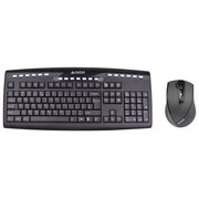  Клавиатура + мышь A4 9200F клав:черный мышь:черный USB 2.0 беспроводная Multimedia 