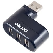  USB-HUB Perfeo 3 Port, (PF-VI-H024 Black) чёрный 
