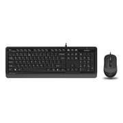  Клавиатура + мышь A4 Fstyler F1010 клав:черный/серый мышь:черный/серый USB Multimedia 