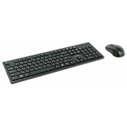  Клавиатура + мышь Oklick 250M клав:черный мышь:черный USB беспроводная slim 