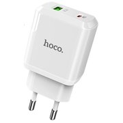  СЗУ Hoco C105A Stage dual port PD20W+QC3.0 charger, white 