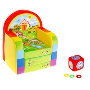  Мягкая игрушка «Кресло-кровать Ферма» с игральным кубиком (851851) 