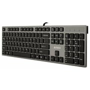  Клавиатура A4 KV-300H серый/черный USB slim 