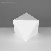  Геометрическая фигура октаэдр, 15 х 18 см (гипсовая) (2515166) 