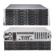  Корпус Supermicro (CSE-847BE1C-R1K28LPB) 4U, 36x 3.5" H/swap SAS/SATA Drive Bays, 1280W Redundant PSU - Black 