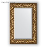  Зеркало с фацетом в багетной раме - византия золото 99 мм, 59 х 89 см, Evoform (2402707) 