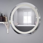  Зеркало круглое, D= 65 см с 2 пластинами, с пескоструйной графикой (5541479) 