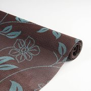  Коврик противоскользящий Доляна «Вьющиеся цветы», 45×100 см, цвет коричневый (2581467) 