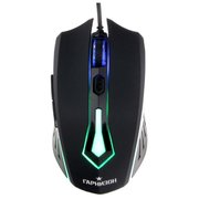  Мышь игровая Гарнизон GM-700G, "Алкес", Black, USB, софт тач, 1600 dpi, 5 кн.+колесо-кнопка 