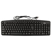  Клавиатура Ritmix RKB-141 Black, Multimedia, USB, Waterproof, 116кн., регулировка угла наклона, кабель: 1,3 м 
